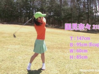 Cute Asian Teen Girls Play A Game Of Strip Golf