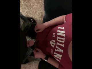 Young College Wife Choking On My Cock