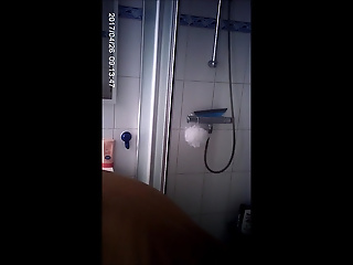 Busty Brunette Teen Goes For A Shower
